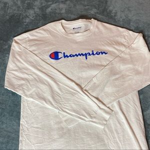 White champion long sleeve